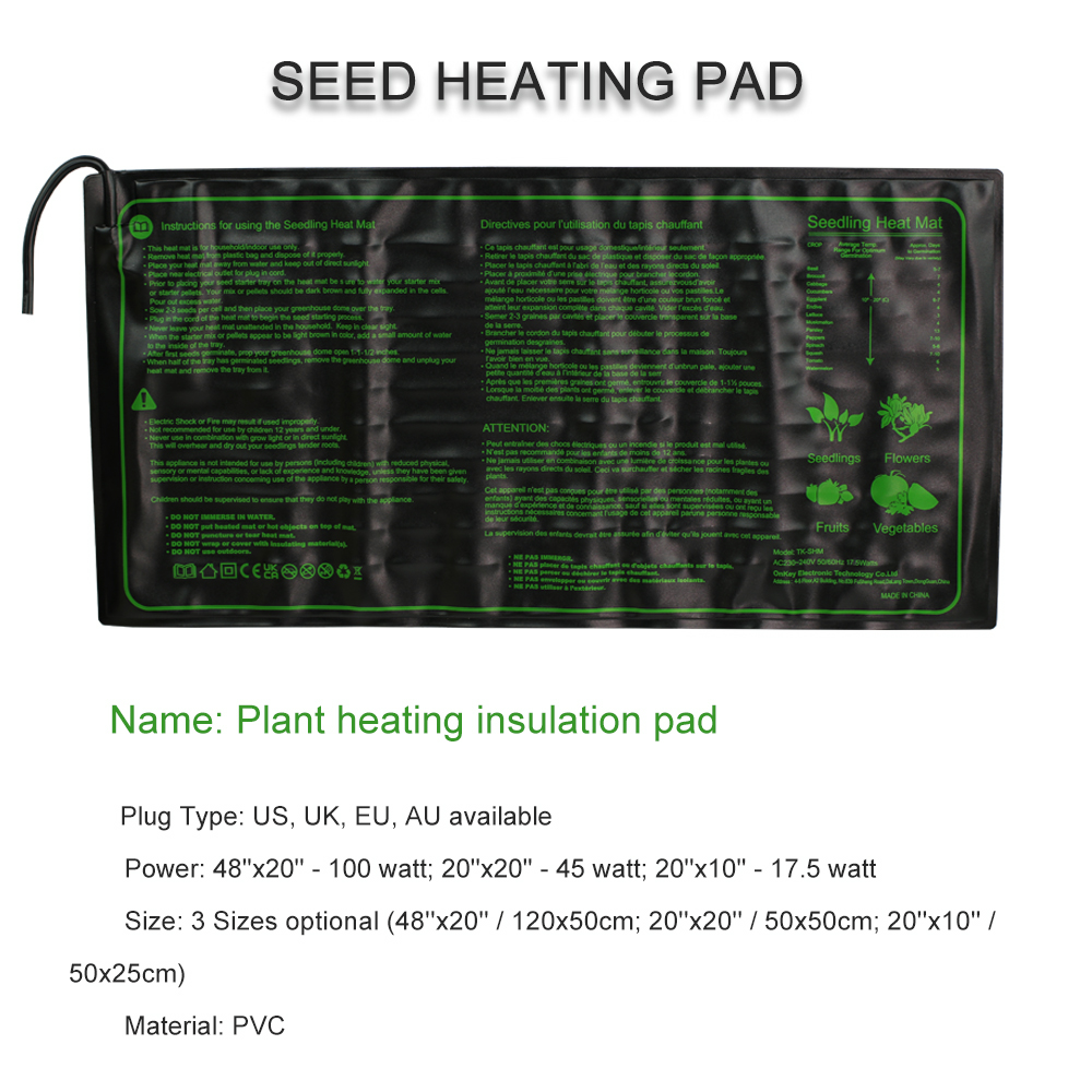 Cây Con Sưởi 3 Kích Cỡ Chống N - đánh giá và giá Seedling Heat Mat